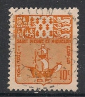 SPM - 1947 - Taxe TT N°YT. 67 - Armoiries 10c Jaune - Oblitéré / Used - Timbres-taxe