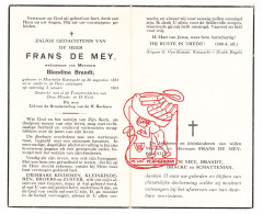 DP Frans De Mey ° Moerbeke Waas Koewacht 1883 † 1963 X Blondina Brandt // Bracke Schatteman - Devotion Images