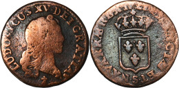 FRANCE - 1721 - Liard Au Buste Enfantin - LOUIS XV - Reims (S) - 19-230 - 1715-1774 Luigi XV Il Beneamato