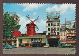 CPSM Dentelée - 75 - Paris - Le Moulin Rouge, Place Blanche - Circulée En 1965 - Autres Monuments, édifices