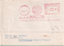 1962  Cartolina  Con Affrancatura Meccanica Rossa EMA  MACCHI CAROZZDERIE PER VEICOLI INDUSTRIALI - Marcophilia