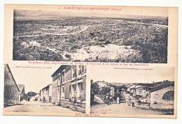 CPA 9 X 14 Meuse FLEURY Devant DOUAUMONT (3 Photos) Emplacement Du Village Et 2 Rues En 1914 - Douaumont