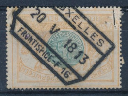 TR  33 - "BRUXELLES - FRONTISPICE - F 16" - (ref. 37.550) - Afgestempeld