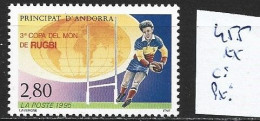 ANDORRE FRANCAIS 455 ** Côte 2 € - Unused Stamps