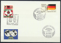 Germany / Italy 1990 Football Soccer World Cup Commemorative Cover - 1990 – Italie