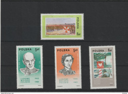 POLOGNE 1983 Armée Populaire Yvert  2695-2698 NEUF** MNH - Unused Stamps