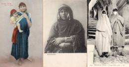 Beduinenweib 3x Arab Woman Glamour Antique Postcard - Sonstige & Ohne Zuordnung