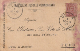 Italy. A210. Bella. 1900. Annullo Grande Cerchio BELLA, Su Cartolina Postale Commerciale - Marcophilie