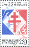 124112 MNH FRANCIA 1990 50 ANIVERSARIO DE LA LLAMADA A LA RESISTENCIA - Otros & Sin Clasificación