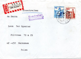 78268 - Bund - 1978 - 190Pfg B&S MiF A R-Bf (rs Klappe Fehlt) BRETTEN -> WARSZAWA (Polen) - Covers & Documents