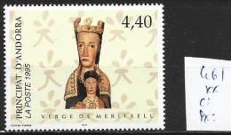 ANDORRE FRANCAIS 461 ** Côte 2.70 € - Unused Stamps