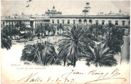 CPA Carte Postale Espagne Sevilla Plaza De San Fernando 1903 VM80405 - Sevilla