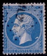 EMPIRE - N°22 - VARIETE GRANDE TACHE BLANCHE AU BAS DU COU. - 1862 Napoleon III