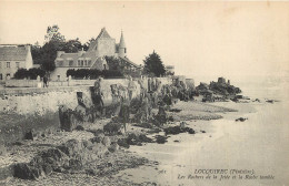 6 Cpa 29 LOCQUIREC. Jetée Roche Tombée, Fortin Baie, Aiguilles, Tour Eglise, Pointe Corbeau Et Rétable - Locquirec