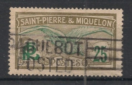 SPM - 1922-28 - N°YT. 110 - Goeland 25c - Oblitération PAQUEBOT / Used - Oblitérés