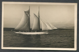 SAILING BOAT OLD REAL PHOTO PC - Zeilen