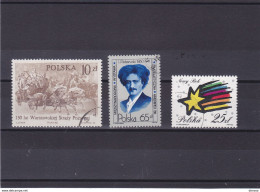 POLOGNE 1986 Yvert 2836-2837 + 2878 Oblitéré, VFU - Usados