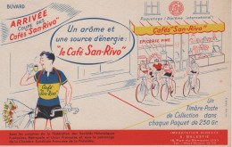 Buvard - Cafe San Rivo - Source D Energie - Cyclisme Velo Timbres - Café & Thé