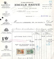 Bruxelles - Etabl. Emile Sauté 1954 Whisky Champagne ... - 1950 - ...