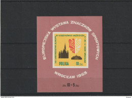 POLOGNE 1963 Basket-ball Yvert BF 37, Michel Block 30 NEUF** MNH Cote 4,50 Euros - Blocks & Kleinbögen