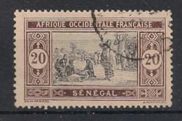 SENEGAL - 1914-17 - N°YT. 59 - Marché 20c Brun Et Noir - Oblitéré / Used - Usados