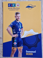 Card Emmanuel Morin - Team CIC U-Nantes Atlantique - 2023 - Cycling - Cyclisme - Ciclismo - Wielrennen - Radsport