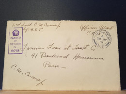 Grande Bretagne FPO D.11, 24/05/1918, Passed By Censor N°6078 Pour Paris - Cartas & Documentos