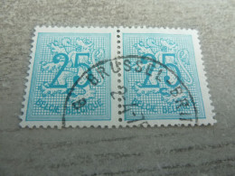 Belgique - Lion - 25c. - Bleu Clair - Double Oblitérés - Année 1950 - - Unused Stamps