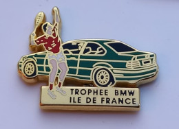 G520 Pin's Trophée BMW Verte Ile De France Tennis Signé Arthus Bertrand Achat Immédiat - Arthus Bertrand