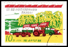 1974 - COREA DEL NORTE - CONSTRUCCION SOCIALISTA - AGRCULTURA - MICHEL 1228 - Korea (Nord-)