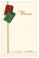 Carte Menu, Chromo Pour Cigarettes St. Michel, 14 X 21 Cm - Menus