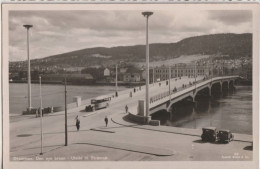 AK Drammen, De Nye Broen - Utsikt Til Strømsø 1949 - Norway