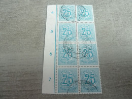 Belgique - Lion - 25c. - Bleu Clair - Double Quadruple Oblitérés - Année 1970 - - Oblitérés