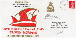 Der Adler Carnival Opening Jaguar Club 1976 Hand Signed FDC - Militares