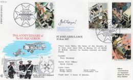 101 Squadron 70th Anniversary St Johns Ambulance Hand Signed FDC - Militaria