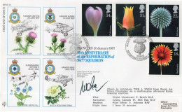RAF Finningley 77 Squadron Anniversary Floweres WW2 Hand Signed FDC - Militaria