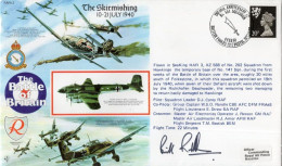 The Skirmishing WW2 Battle Of Britain WSO Randle Plane Captain Signed FDC - Militaria