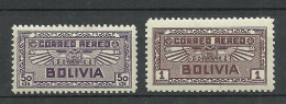 BOLIVIA 1921 Michel 217 - 218 * Luftfahrt Aviation - Bolivia