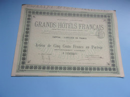 GRANDS HOTELS FRANCAIS (grand Hotel Gassion A PAU) - Andere & Zonder Classificatie