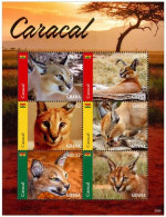 Ghana 3929/34 Et Bf 598 Caracal - Roofkatten