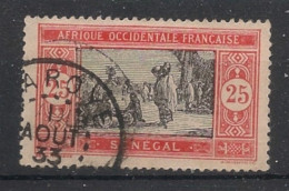 SENEGAL - 1922-26 - N°YT. 76 - Marché 25c Rouge Et Noir - Oblitéré / Used - Used Stamps