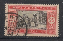 SENEGAL - 1922-26 - N°YT. 76 - Marché 25c Rouge Et Noir - Oblitéré / Used - Usados
