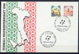 Italy 1986 Football Soccer World Cup Commemorative Cover - 1990 – Italie
