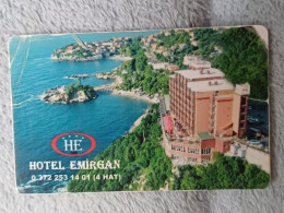 HOTEL KEYS - 2624 - TURKEY - HOTEL EMIRGAN - Hotel Keycards