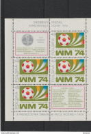 POLOGNE 1974 Coupe Du Monde De Football Yvert BF 66, Michel Block 60 NEUF** MNH Cote 7 Euros - Blocs & Feuillets