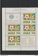 POLOGNE 1974 Coupe Du Monde De Football Yvert BF 66, Michel Block 60 NEUF** MNH Cote 7 Euros - Blocks & Kleinbögen