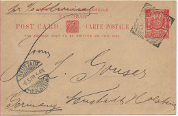 Post Card Zanzibar 1908 To Neustadt/Holstein - Tanzania (1964-...)