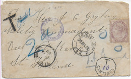 Cover Krugersdorp 1900 Taxe To St. Helena, POW, Kfg: Censor  Prisoners Of War - Altri & Non Classificati