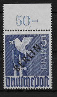 Berlin: MiNr. 20 BOR Dgz, Postfrisch, **, BPP Geprüft, Oberrand Gezähnt - Unused Stamps