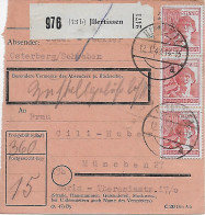 Paketkarte Illertissen Nach München, 1948, MeF, Agenturstempel  - Lettres & Documents